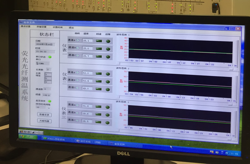 電抗器熒光光纖測溫裝置